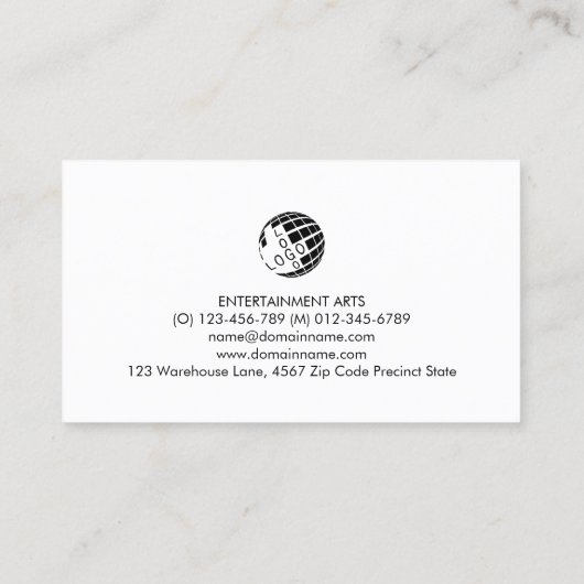 プロデューサーエンターテイメントフェイクシルバー 名刺 (裏面)