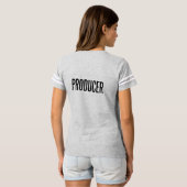 プロデューサーカメラサッカーTシャツ（女性） Tシャツ (裏面フル)