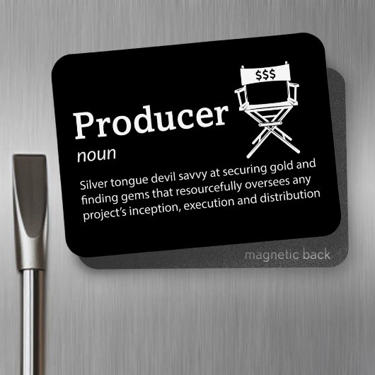 プロデューサー定義 – Film maker 3" x 4" Flex マグネット