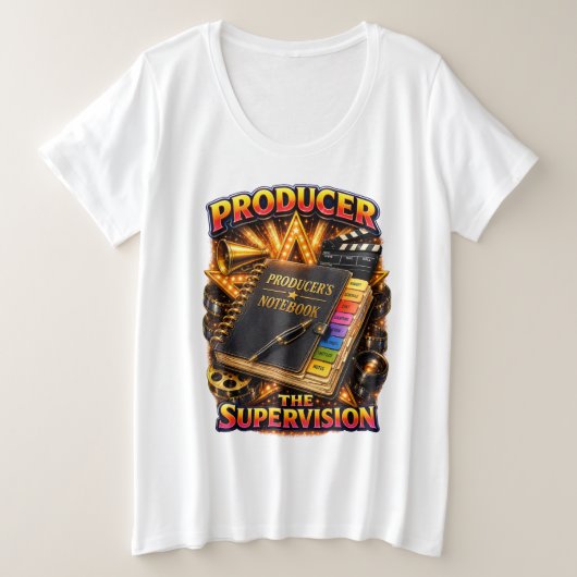 プロデューサー - 監督 Women's プラスサイズTシャツ (デザイン正面)