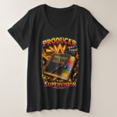 プロデューサー - 監督 Women's Dark プラスサイズTシャツ (デザイン正面)