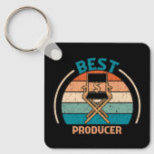 プロデューサ最高のー – レトロスタイルキーチェーン キーホルダー (正面)