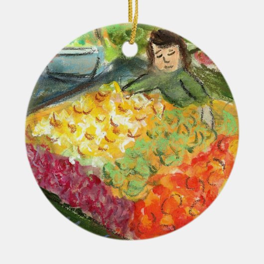 プロデュースオーナメントの世話(パイクプレイスシアトル) セラミックオーナメント (正面)