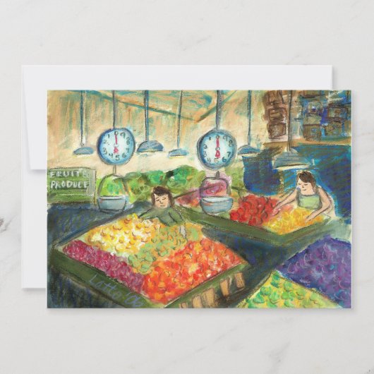 プロデュース招待状の世話（パイクプレイスシアトル） 招待状 (正面)