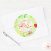 プロデュース製品ラベルの庭から ラウンドシール (封筒)