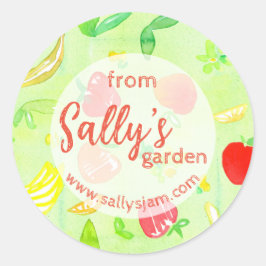 プロデュース製品ラベルの庭から ラウンドシール