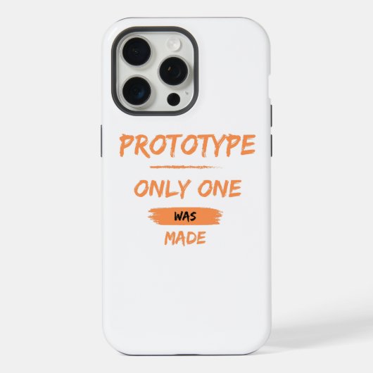 プロトタイプ、1つだけ作られた iPhoneケース (裏面)