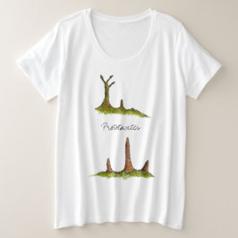 プロトタキサイト菌類 プラスサイズTシャツ