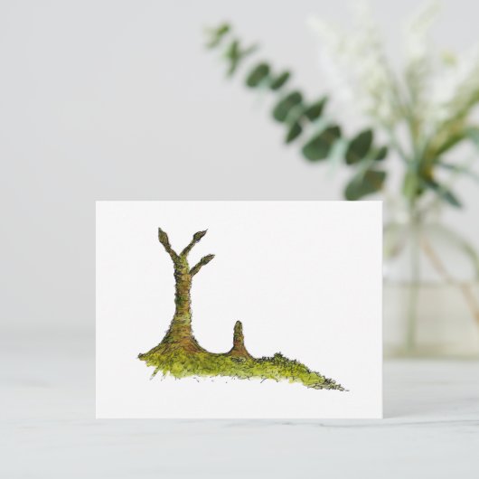 プロトタキシート地衣類はがき ポストカード (スタンド正面)