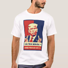 プロトランプウルトラMAGA共和党おもしろいパロディ Tシャツ