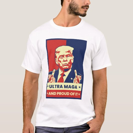 プロトランプウルトラMAGA共和党おもしろいパロディ Tシャツ (正面)
