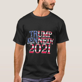 プロトランプケネディJr 2021米国国旗のトランプ大統領 Tシャツ