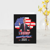 プロトランプ私の大統領トランプ2025の復帰 カード (黄色い花)