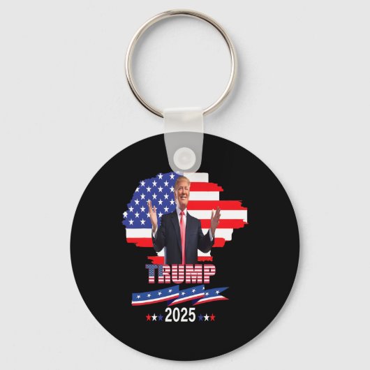 プロトランプ私の大統領トランプ2025の復帰 キーホルダー (正面)