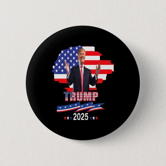 プロトランプ私の大統領トランプ2025の復帰 缶バッジ (正面)