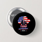 プロトランプ私の大統領トランプ2025の復帰 缶バッジ (正面&裏面)