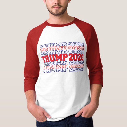 プロトランプ2020選挙タイポグラフィ Tシャツ (正面)