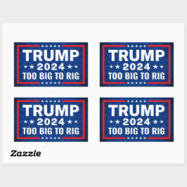 プロトランプ2024キャンペーンアンチバイデン氏 長方形シール