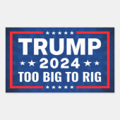 プロトランプ2024キャンペーンアンチバイデン氏 長方形シール (正面)