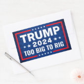 プロトランプ2024キャンペーンアンチバイデン氏 長方形シール (封筒)