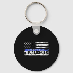 プロトランプ2024青い薄い青い線をバック キーホルダー