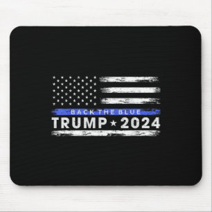 プロトランプ2024青い薄い青い線をバック マウスパッド