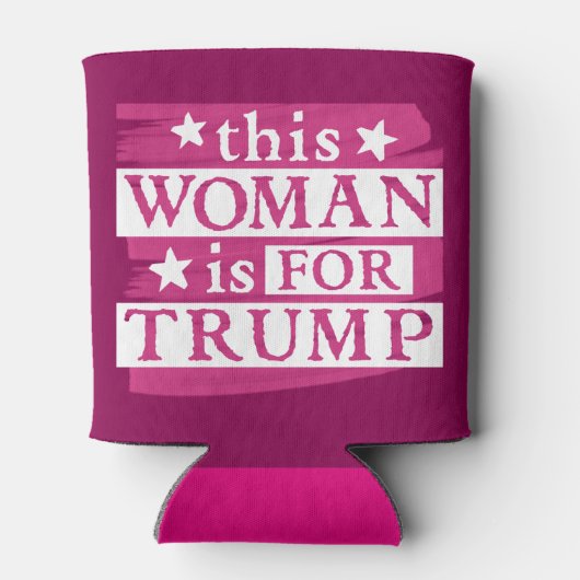 プロトランプ |この女性はトランプ選挙ギア 缶クーラー (裏面)