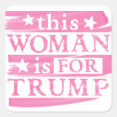 プロトランプ – この女性はトランプPINKスタンプ用 スクエアシール (正面)