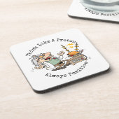 プロトンおもしろい考え漫画のような科学者の引用文 コースター (左側)