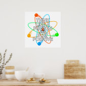 プロトンのように考えてポジティブに ポスター (キッチン)