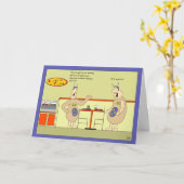 プロトン中性子電子誕生日カード カード (黄色い花)