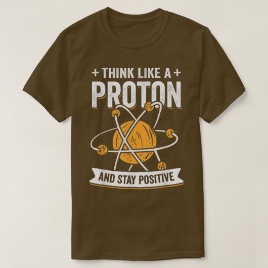 プロトン化学物理科学先生 Tシャツ (デザイン正面)