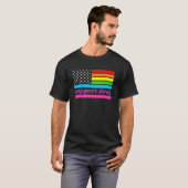 プロドラッグクイーントップLGBTQの権利サポートドラッグはNo Tシャツ (正面フル)
