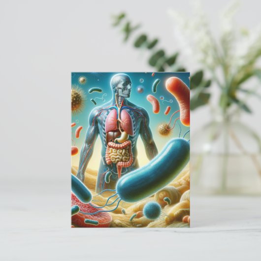 プロバイオティクス、生物学、ポストクロッシング ポストカード (スタンド正面)