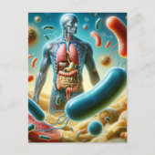 プロバイオティクス、生物学、ポストクロッシング ポストカード (正面)