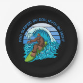 プロバイデイ、神話バイナイトサーフィンビッグフット ペーパープレート (正面)