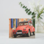 プロバクラシックンスフランスのの通りの上の車 ポストカード (スタンド正面)