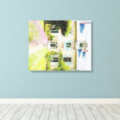 プロバフランスのンスの国コテージ キャンバスプリント (インサイチュ (ウッドフロア))