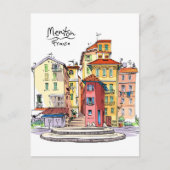 プロバンカルハウシズメントンフランスイラストレーショントラベル ポストカード (正面)