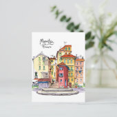 プロバンカルハウシズメントンフランスイラストレーショントラベル ポストカード (スタンド正面)