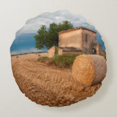 プロバンス畑のヘイベール ラウンドクッション (裏面)