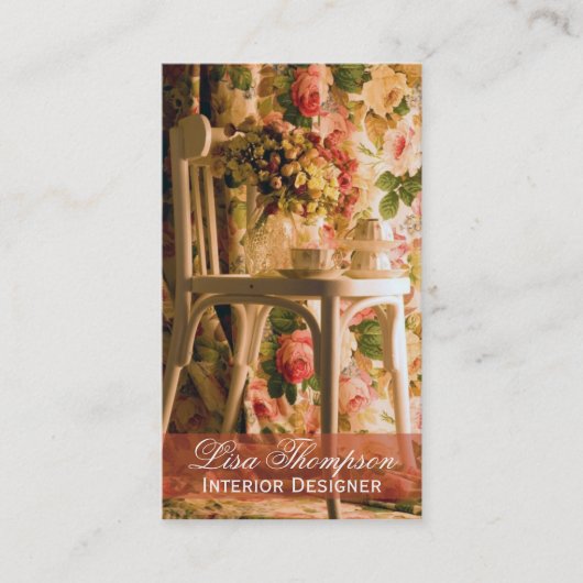 プロバンス、家具の装飾者、インテリア・デザイナー 名刺 (正面)