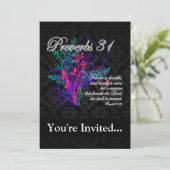 プロバーズ31の聖書のクリスチャン女性 招待状 (スタンド正面)