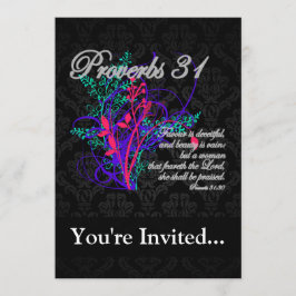 プロバーズ31の聖書のクリスチャン女性 招待状