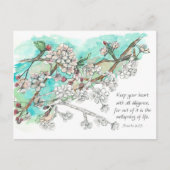 プロバービズ聖書 桜 祈りのカード ポストカード (正面)