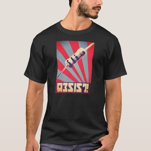 プロパガンダのワイシャツに抵抗して下さい Tシャツ (正面)