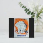 プロパガンダポスタもしー「要らない…」 ポストカード (スタンド正面)