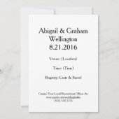 プロパガンダ風の伴郎招待状 招待状 (裏面)