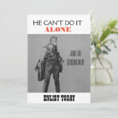 プロパガンダ風ブライズメン招待状 招待状 (スタンド正面)