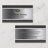 プロパティアイコン |金属バックグラウンド金属サイディング 名刺 (正面/裏面)